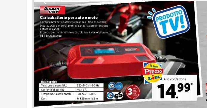caricabatteria auto Lidl