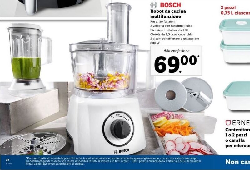Robot da cucina Bosch su volantino Lidl