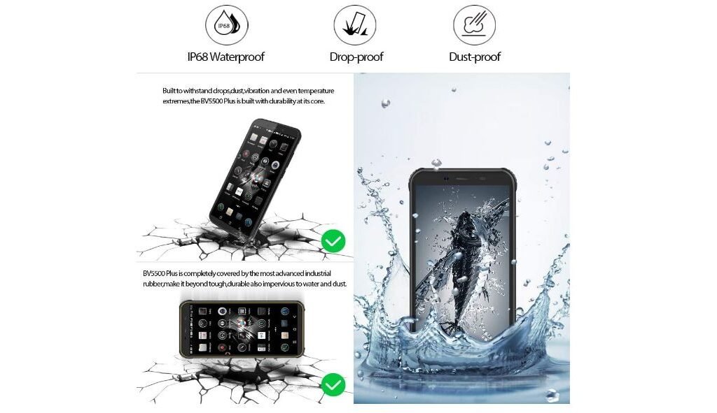 Rugged Smartphone 4G, Blackview Antiurto