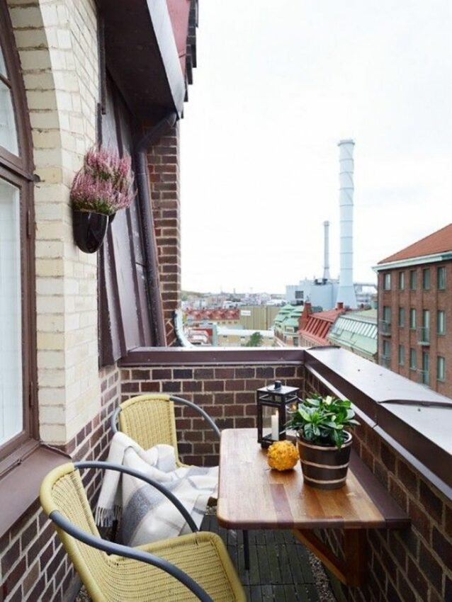 tavolino pieghevole da balcone