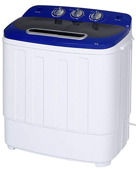 Mini Lavatrice Portatile con Funzione Centrifuga 3kg Ideale per le Roulotte  Adler Bianco/blu 150 AD8051