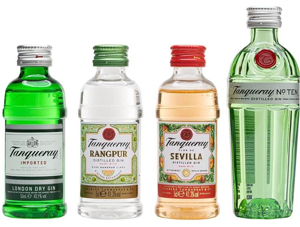 set miniature Tanqueray