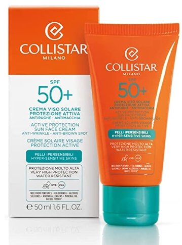 crema solare viso antimacchie collistar 50