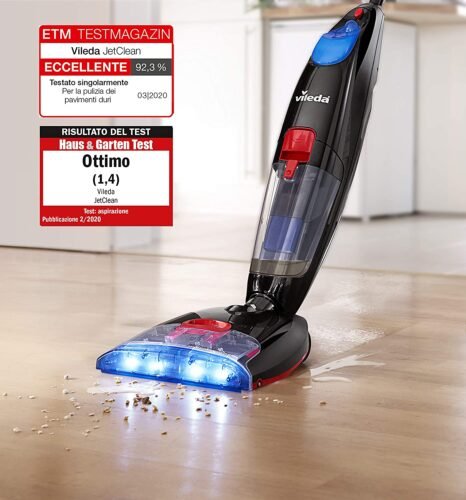 Lavasciuga pavimenti senza fili vileda jetclean