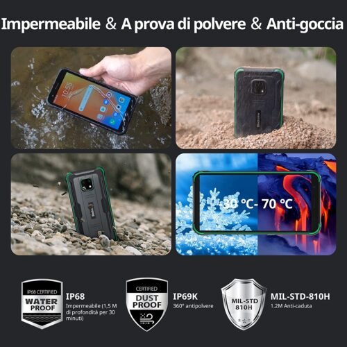 telefono inditruttibile Blackview BV4900 Pro Rugged