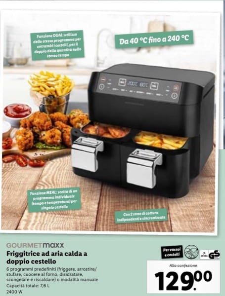 Friggitrice ad aria Lidl (conviene?) Caratteristiche, prezzi e recensioni 3