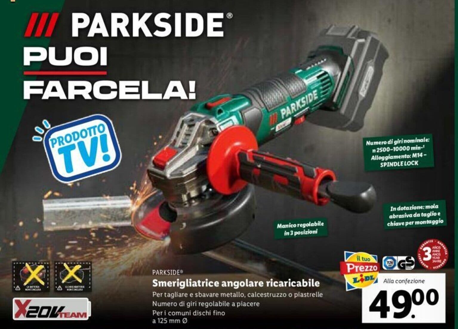 smerigliatrice lidl