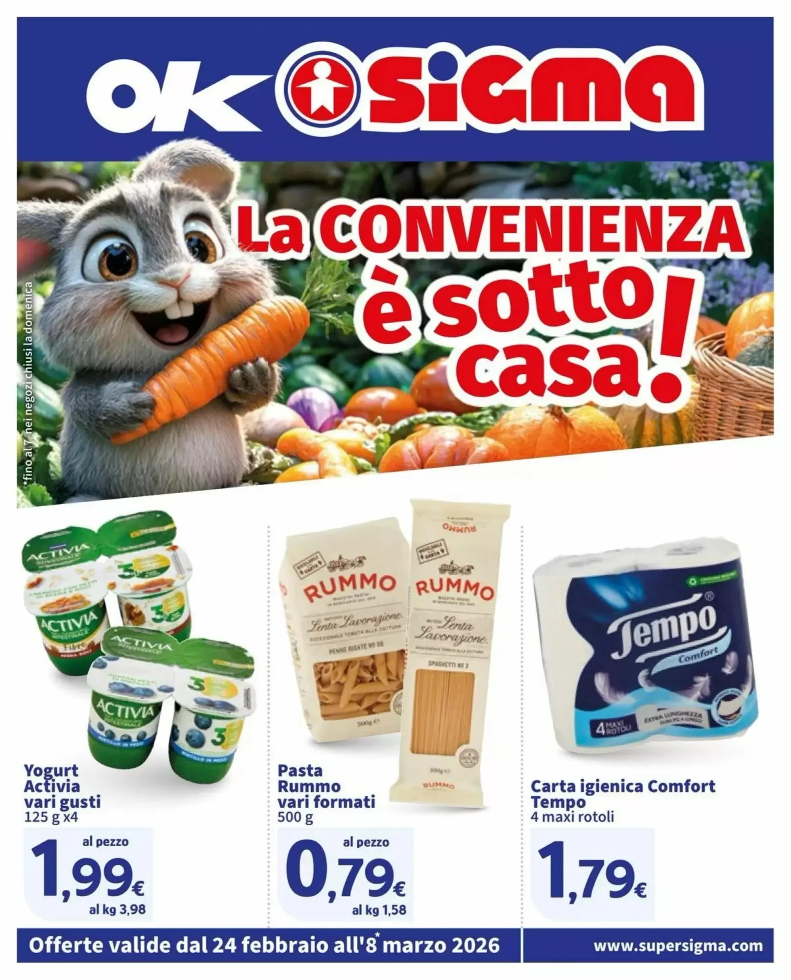 Anteprima nuovo Volantino Ok Sigma valido dal 24/02 al 08/03 2026