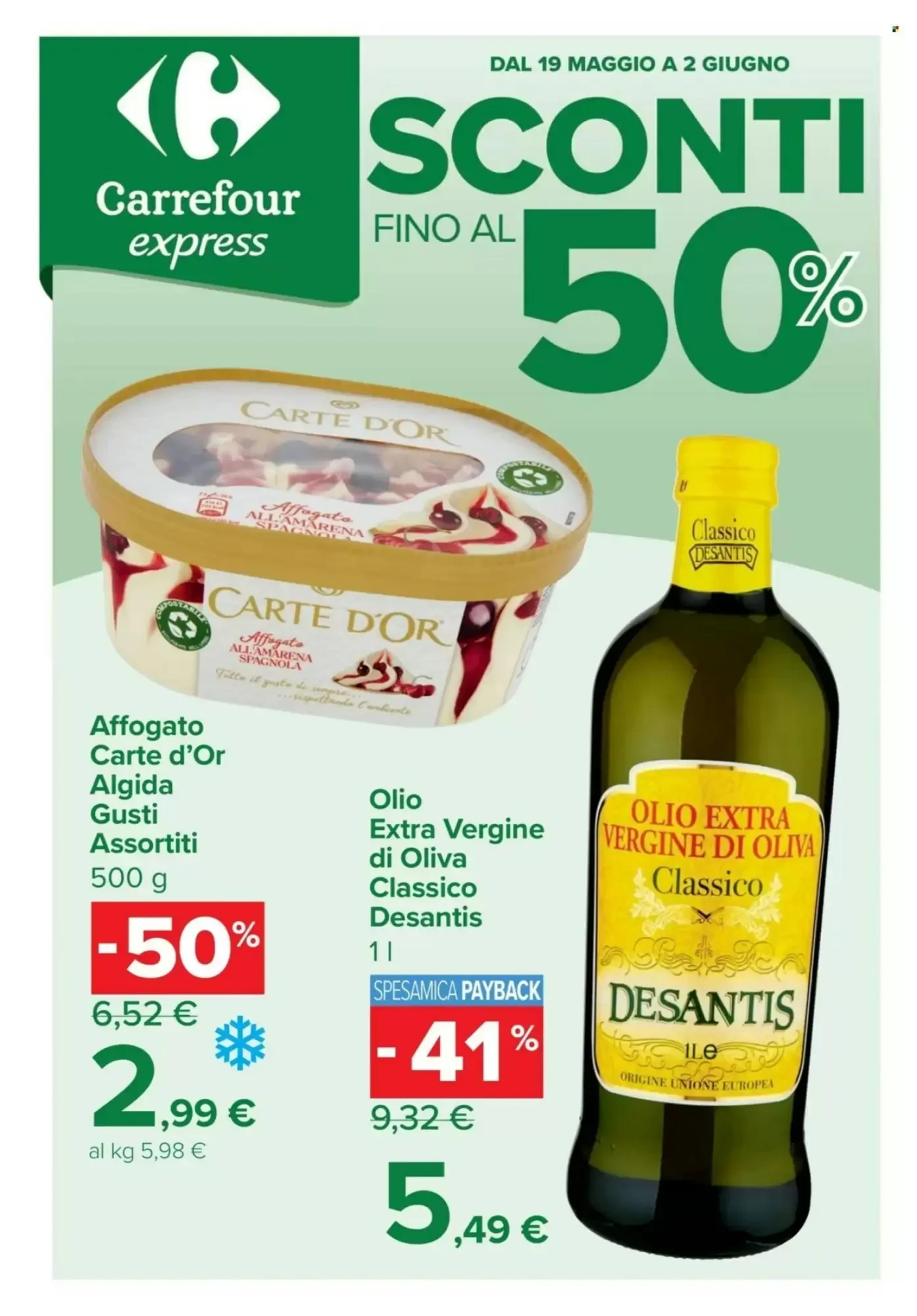 Anteprima nuovo Volantino Carrefour Express valido dal 19/05 al 02/06 2026