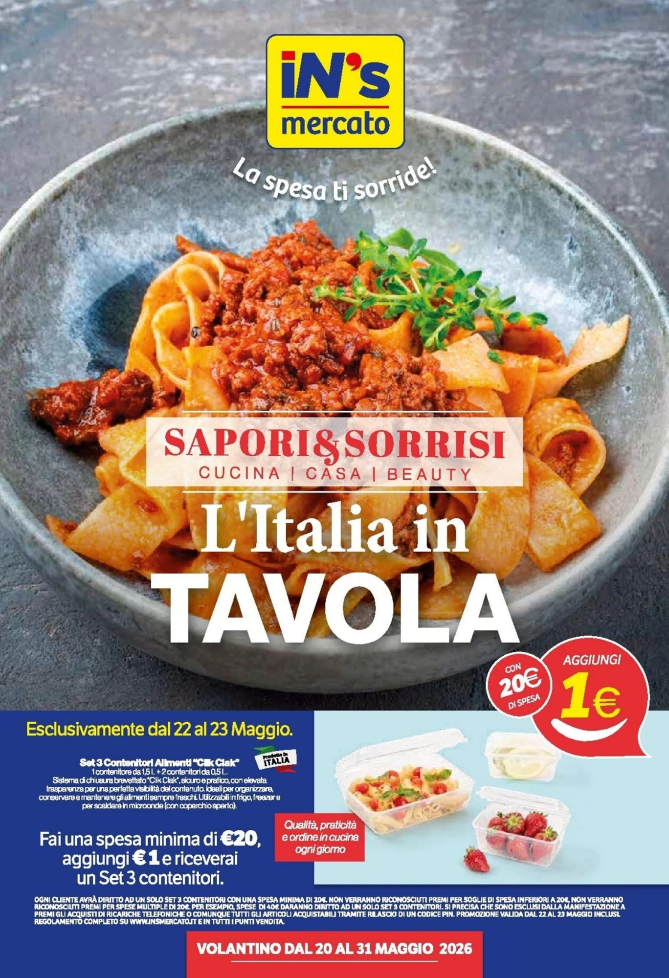 Anteprima nuovo Volantino Ins Discount valido dal 20/05 al 31/05 2026 1 Anteprima nuovo Volantino Ins Discount valido dal 20/05 al 31/05 2026