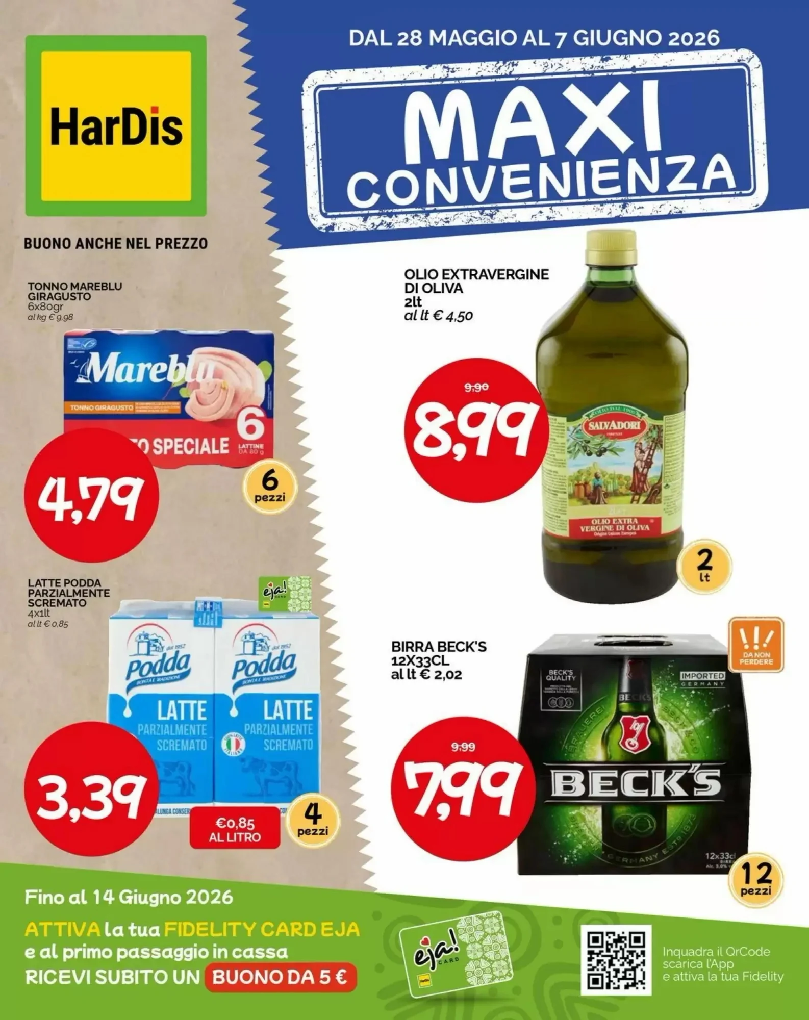 Anteprima nuovo Volantino Hardis valido dal 28/05 al 14/06 2026