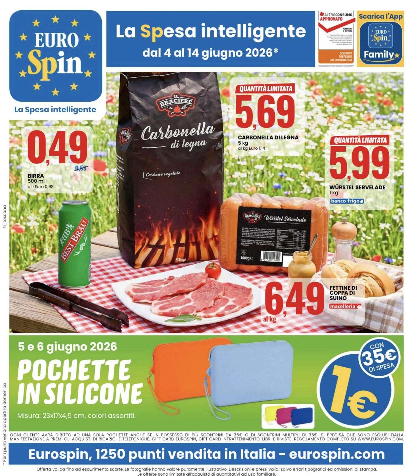 Anteprima nuovo Volantino Eurospin valido dal 04/06 al 14/06 2026