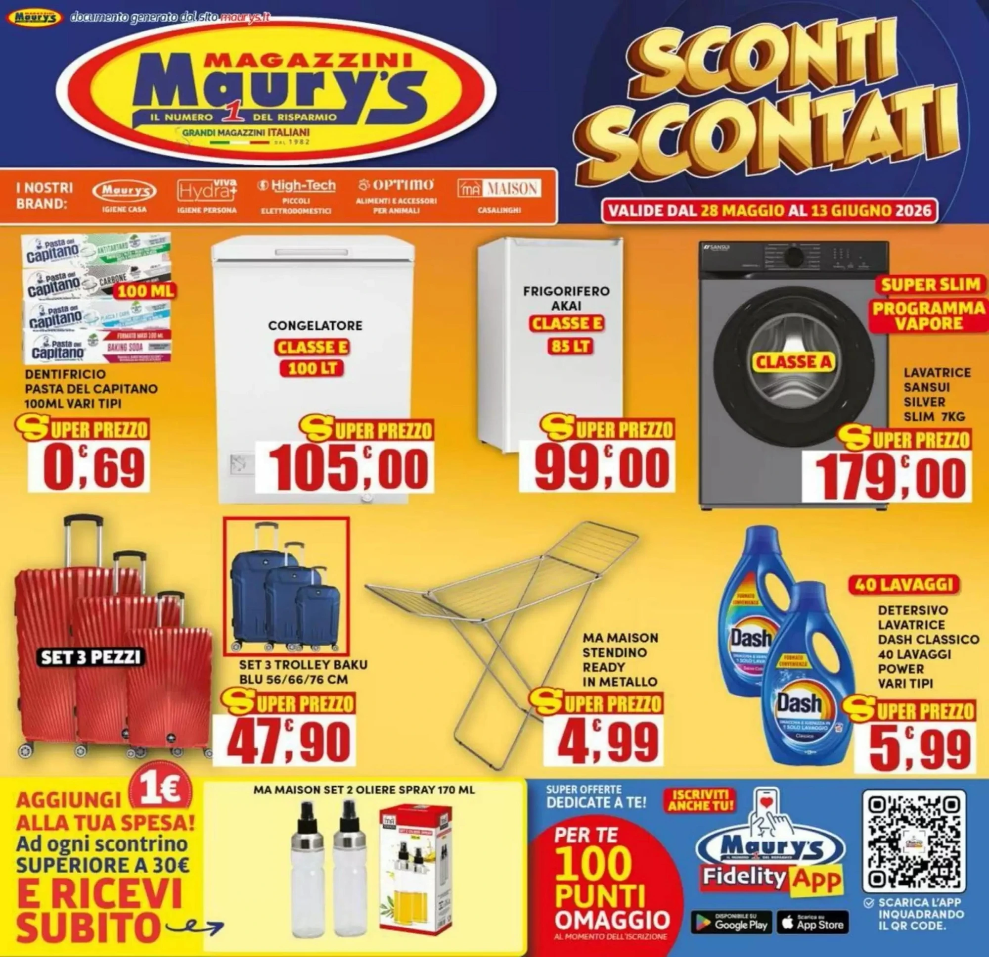 Anteprima nuovo Volantino Maurys valido dal 28/05 al 13/06 2026