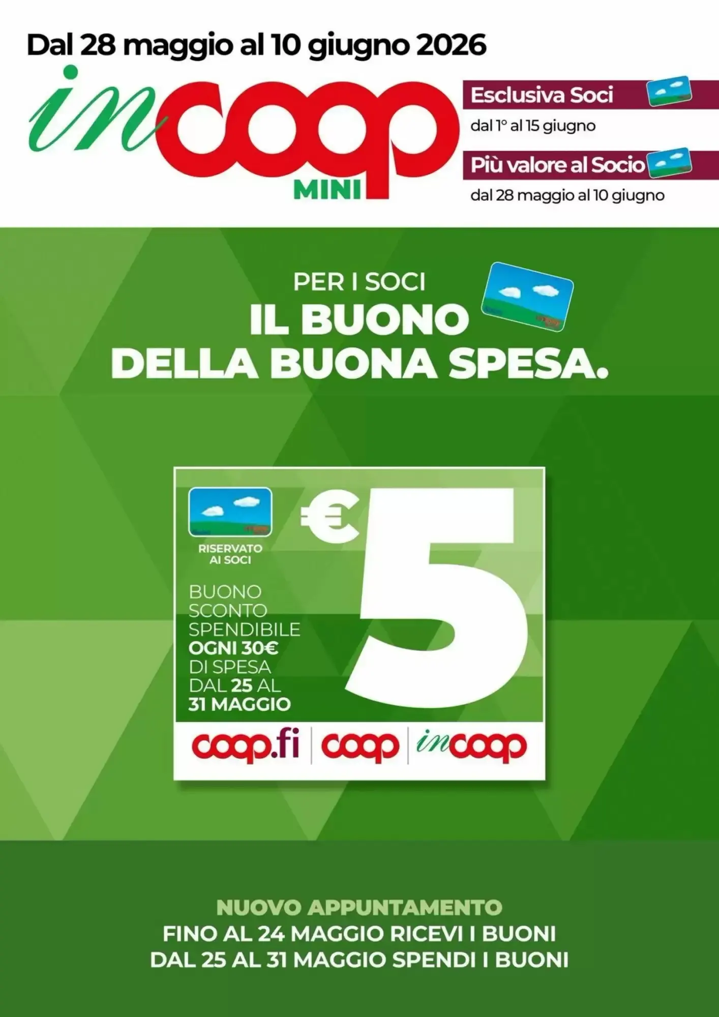 Anteprima nuovo Volantino Incoop valido dal 27/05 al 09/06 2026