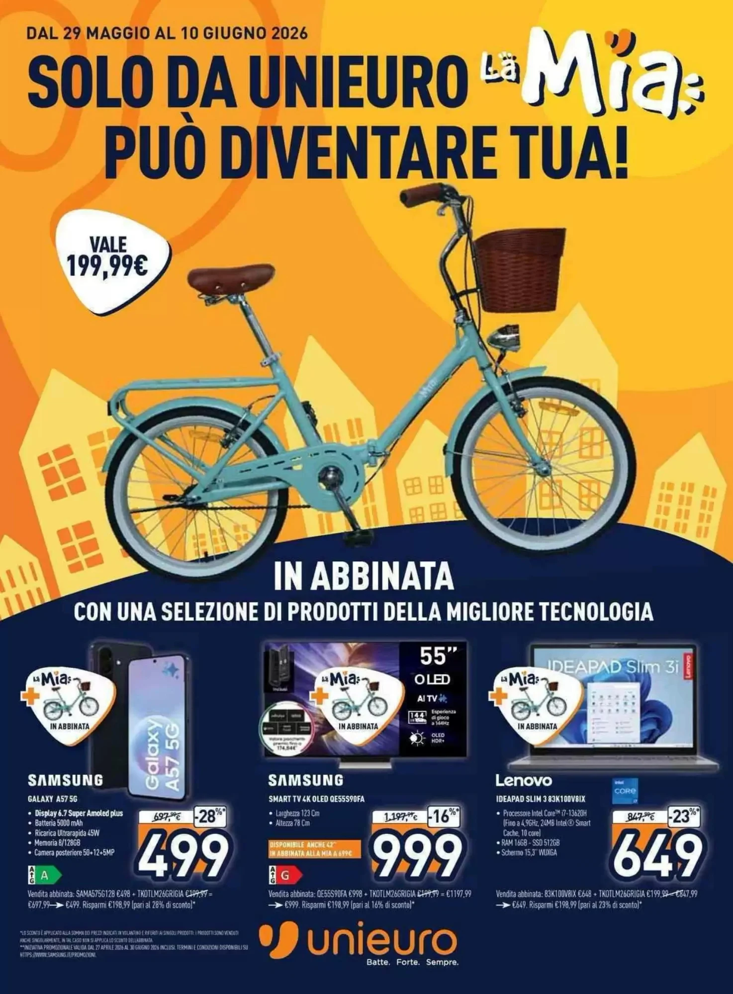Anteprima nuovo Volantino Unieuro valido dal 29/05 al 10/06 2026